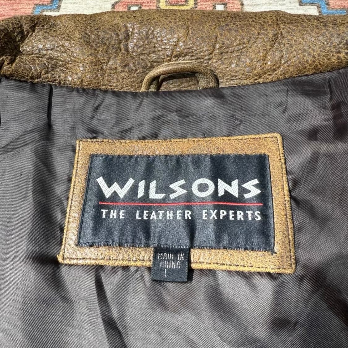 WILSONS 아메리칸 헤리티지 스탠드 칼라 카우하이드 자켓 상품이미지3