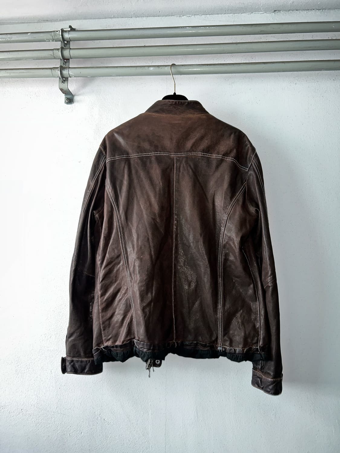 LAT 40.8  High Neck Leather Jacket 상품이미지3
