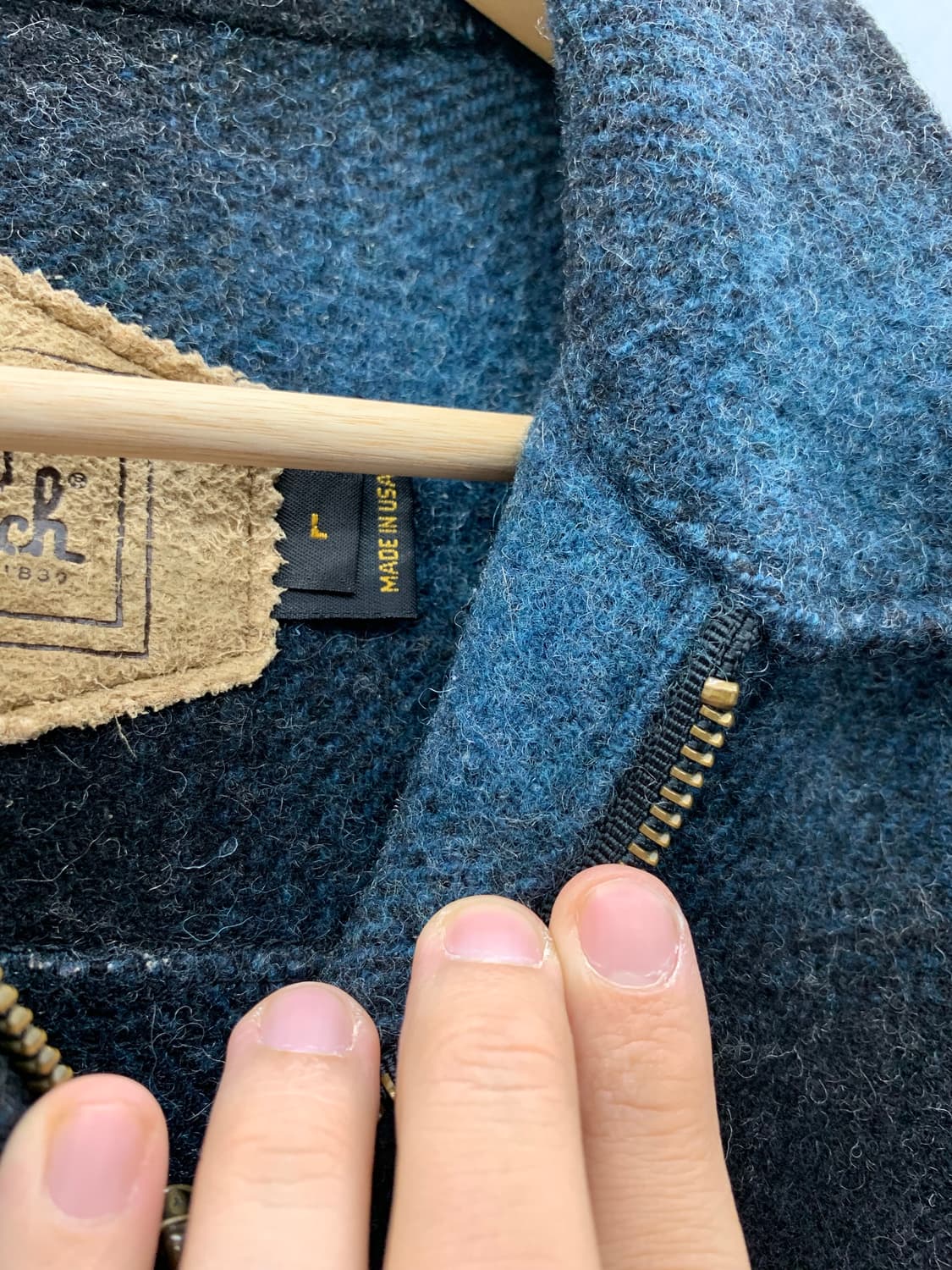 90s woolrich 옴브레 자켓 상품이미지7