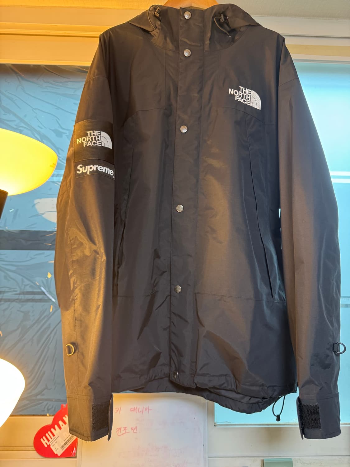 (XL)슈프림 x 노스페이스 마운틴 자켓 블랙 상품이미지1