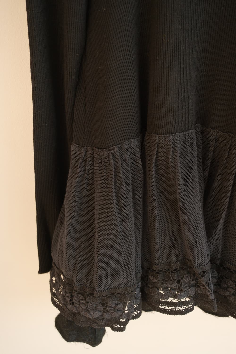 93s Frill lace ribbed top 상품이미지6