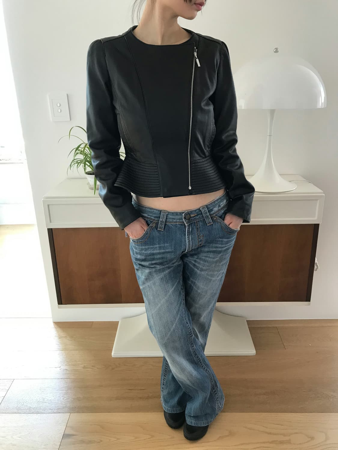 Courreges sheepskin leather jacket 상품이미지2