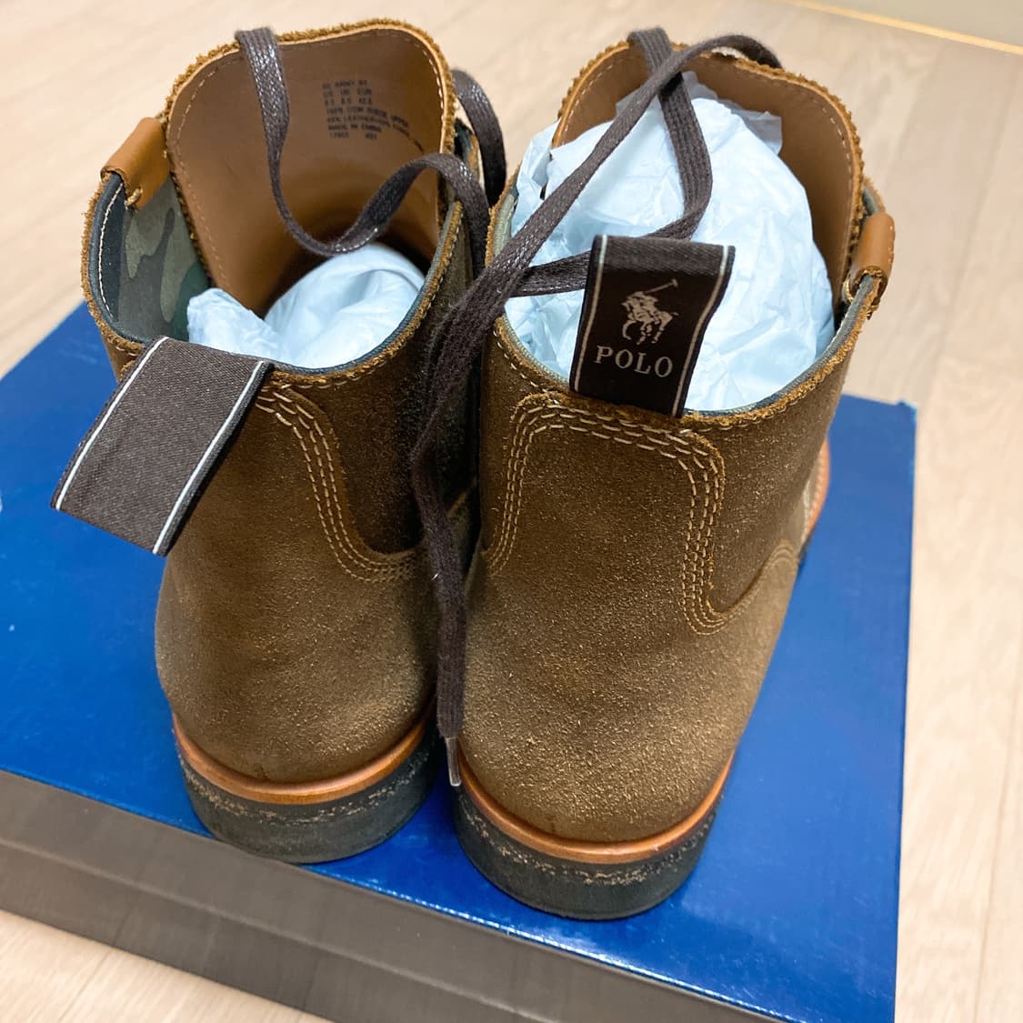 폴로 컨트리 왁스코팅 스웨이드 부츠 us9.5 상품이미지2