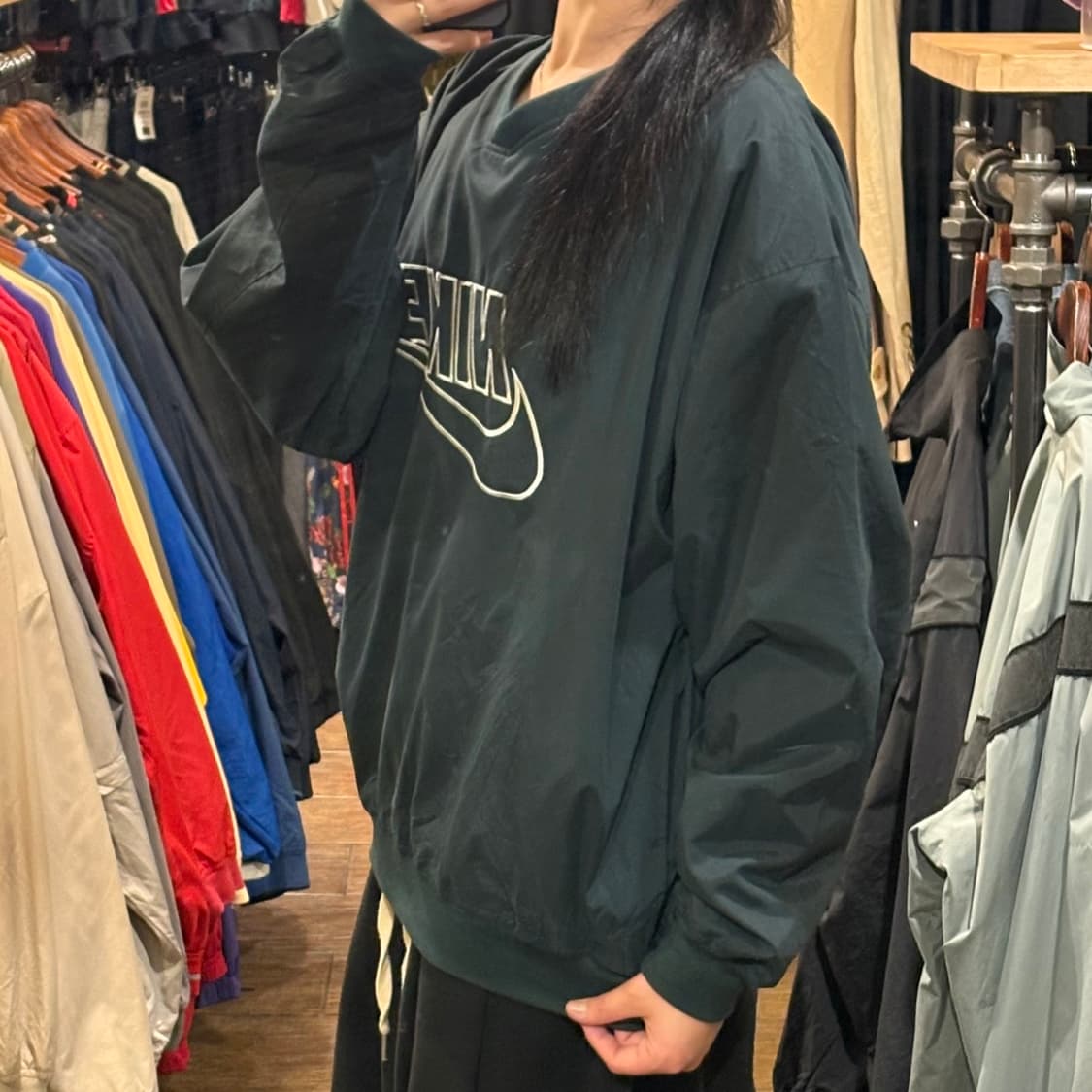 [HI] Nike 나이키 빅로고 웜업 딥그린 상품이미지3