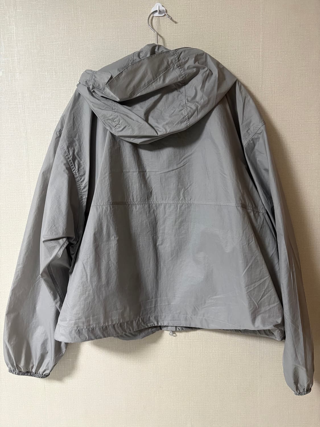 무탠다드 우먼즈 시어 윈드브레이커 라이트그레이 M 상품이미지3