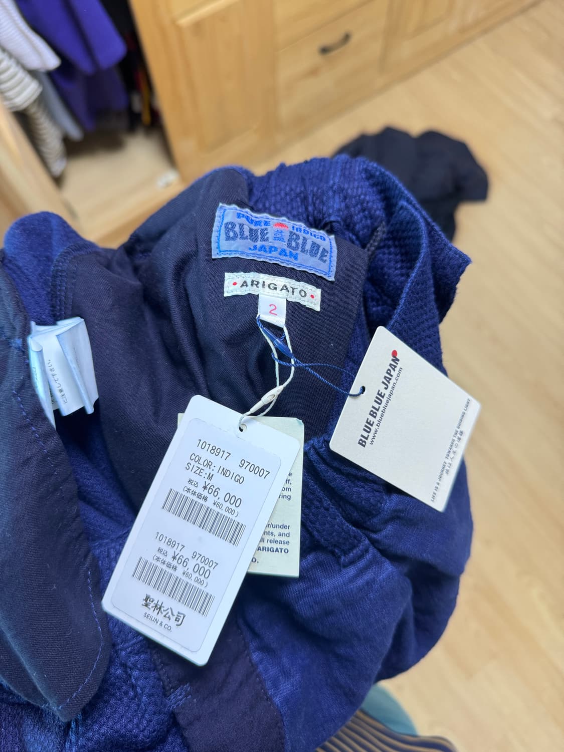 블루블루재팬 패치워크 팬츠 M 새상품 상품이미지3