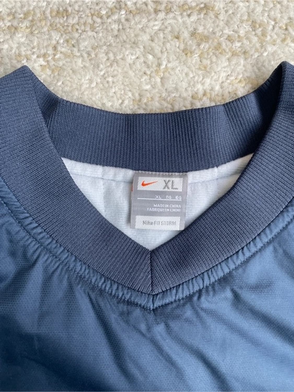 [XL]  00s 나이키 토탈90 배색 두툼한 웜업 자켓 티셔츠 상품이미지4