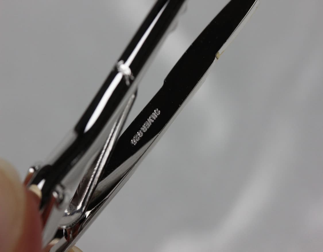 입생로랑 A등급 5.1cm 실버925 은 남자 명품 넥타이핀 빈티지 상품이미지4