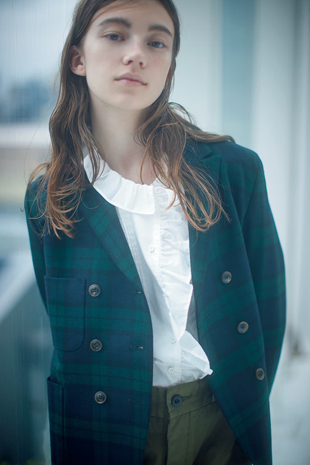 Nigel cabourn 나이젤 카본 프릴 블라우스 상품이미지2