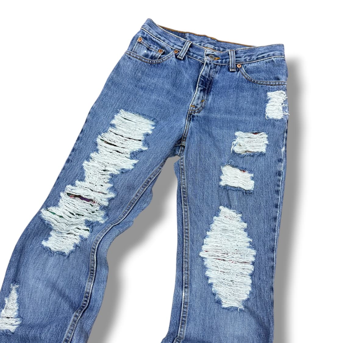 리바이스 517 90‘s 데미지 패치 세미부츠컷 데님팬츠 상품이미지3