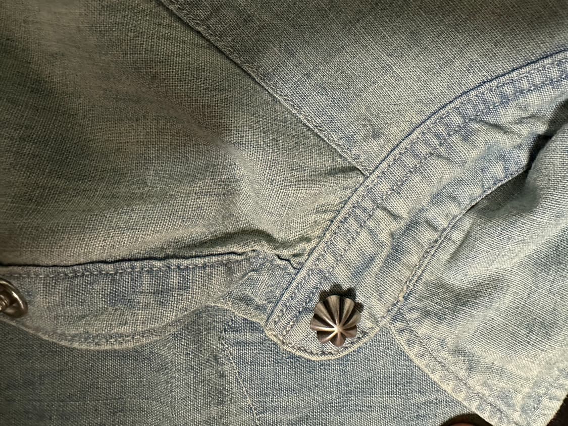 더블알엘 rrl 샴브레이 웨스턴 셔츠 L 판매 상품이미지6