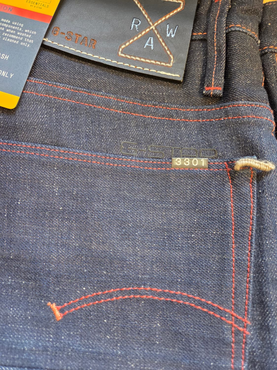 (할인가)G-Star Raw 다크 셀비지 데님 청바지(W33/L32) 상품이미지5