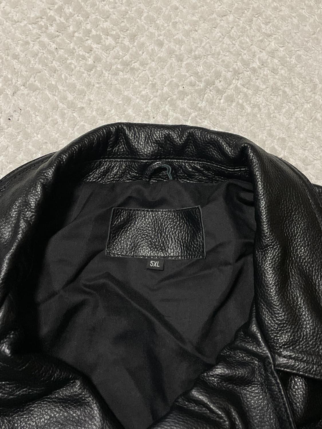 [5XL] 웨스턴 무드 카우하이드 소가죽 레더 카 코트(105~) 상품이미지4