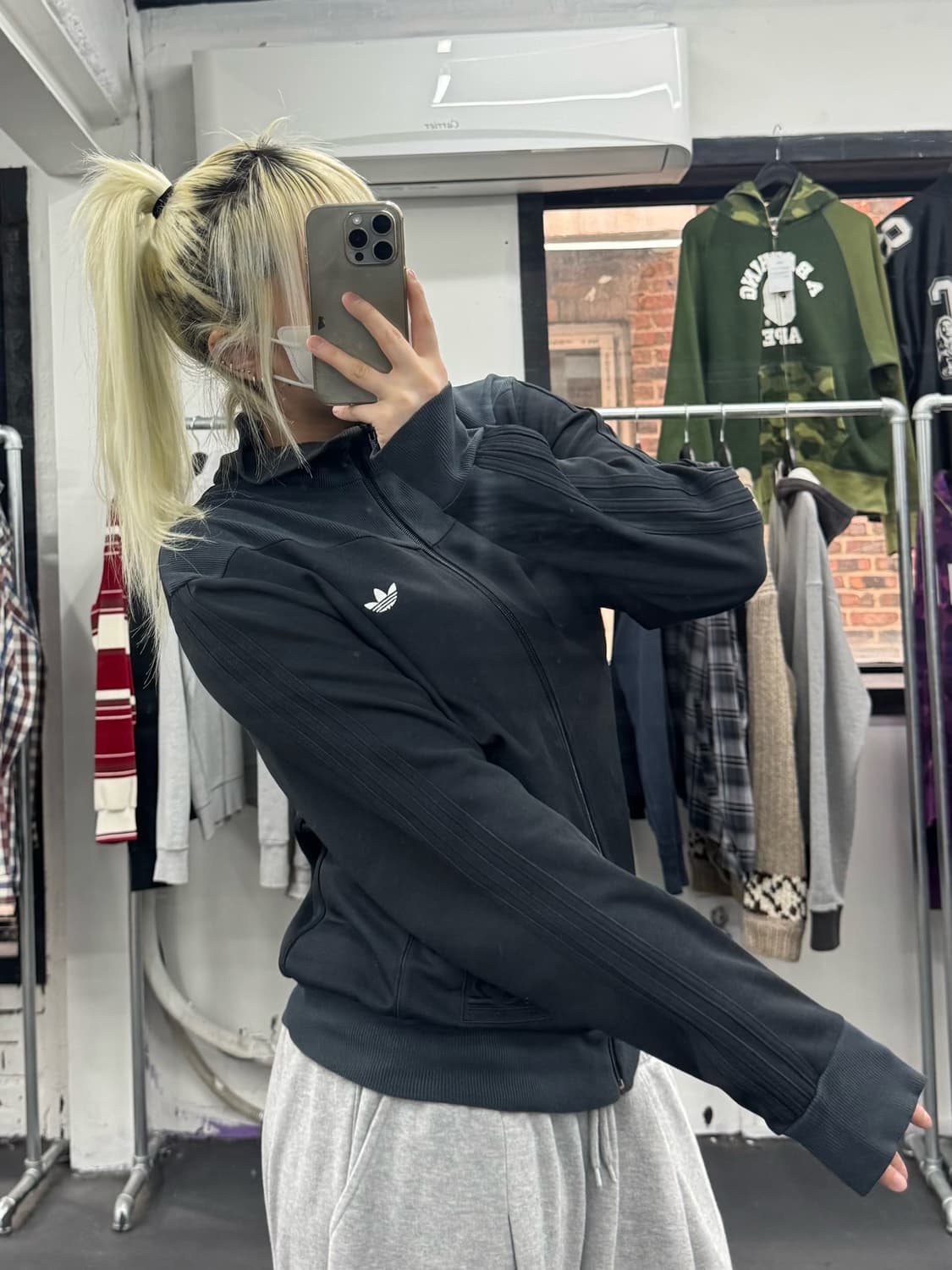 아디다스 블랙 트랙탑 져지 상품이미지4