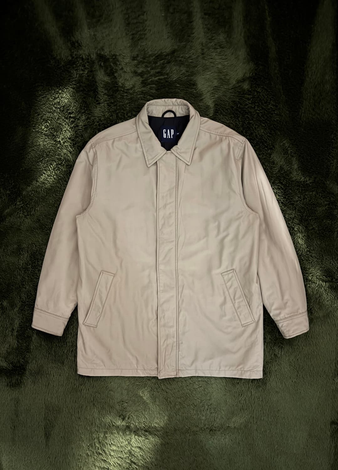 [M] 00s GAP 올드 갭 퀼티드 라이닝 투웨이 코튼 카코트 상품이미지1