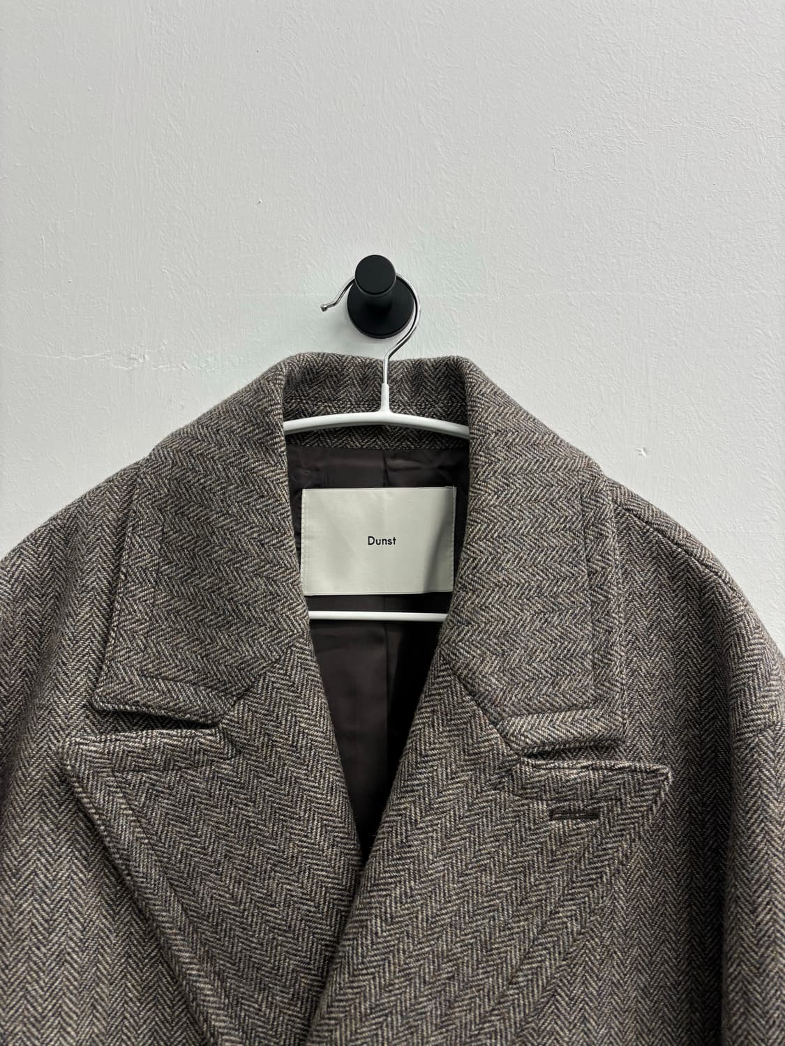 Dunst(던스트) 유니섹스 오버사이즈 더블 울 코트 헤링본 상품이미지2