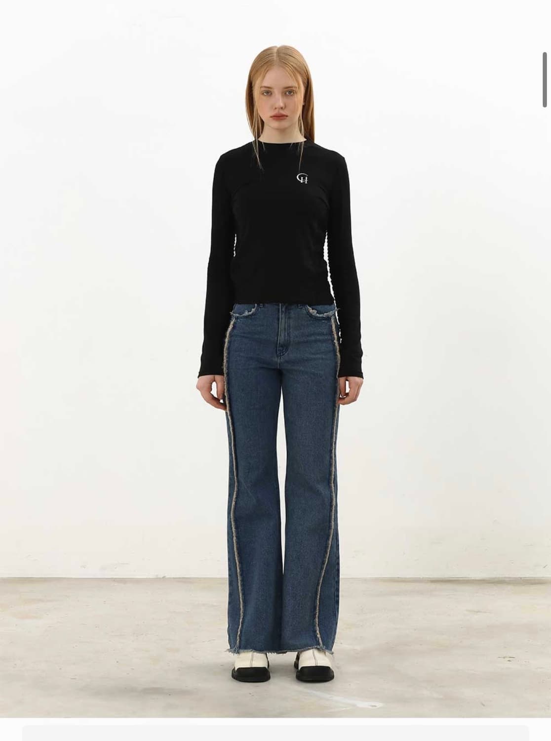 하이키클럽 커브 롱 슬리브 티 프리 사이즈 (현재 공홈 품절) 상품이미지1