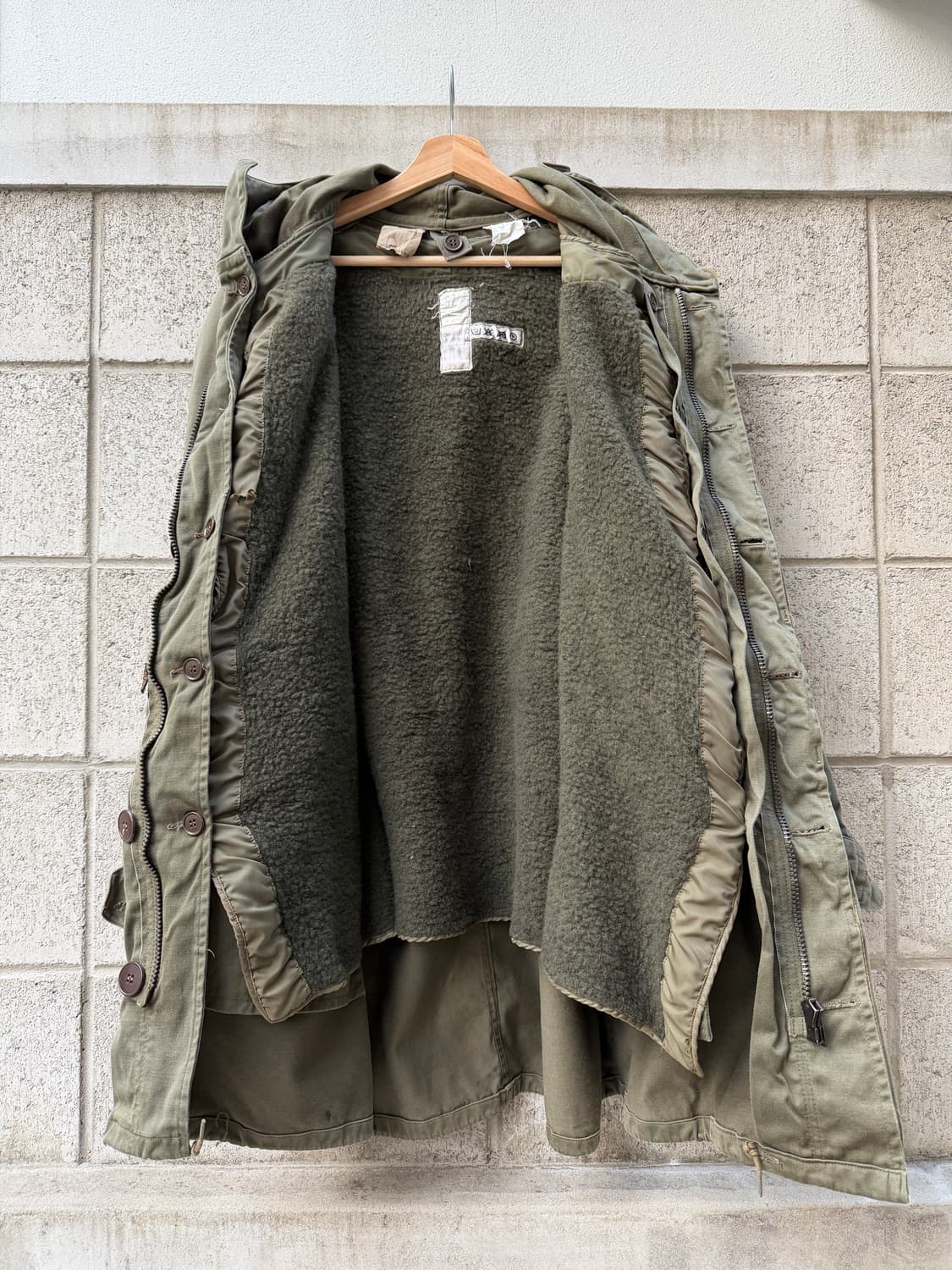 1960s OG FRENCH ARMY M64 모즈파카 오리지널 개파카 상품이미지4