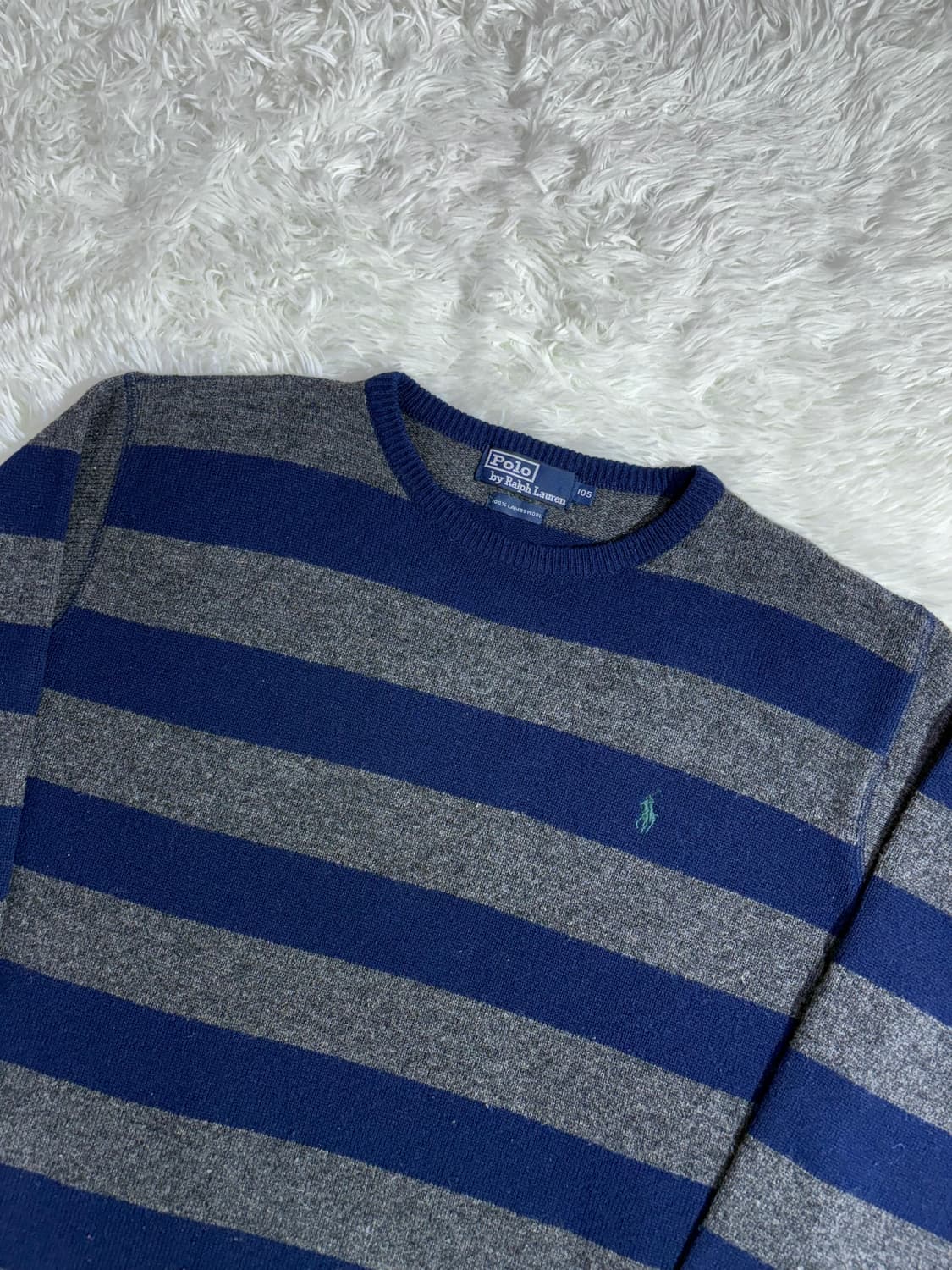 폴로 랄프로렌 그린포니 단가라 라운드 니트  상품이미지4