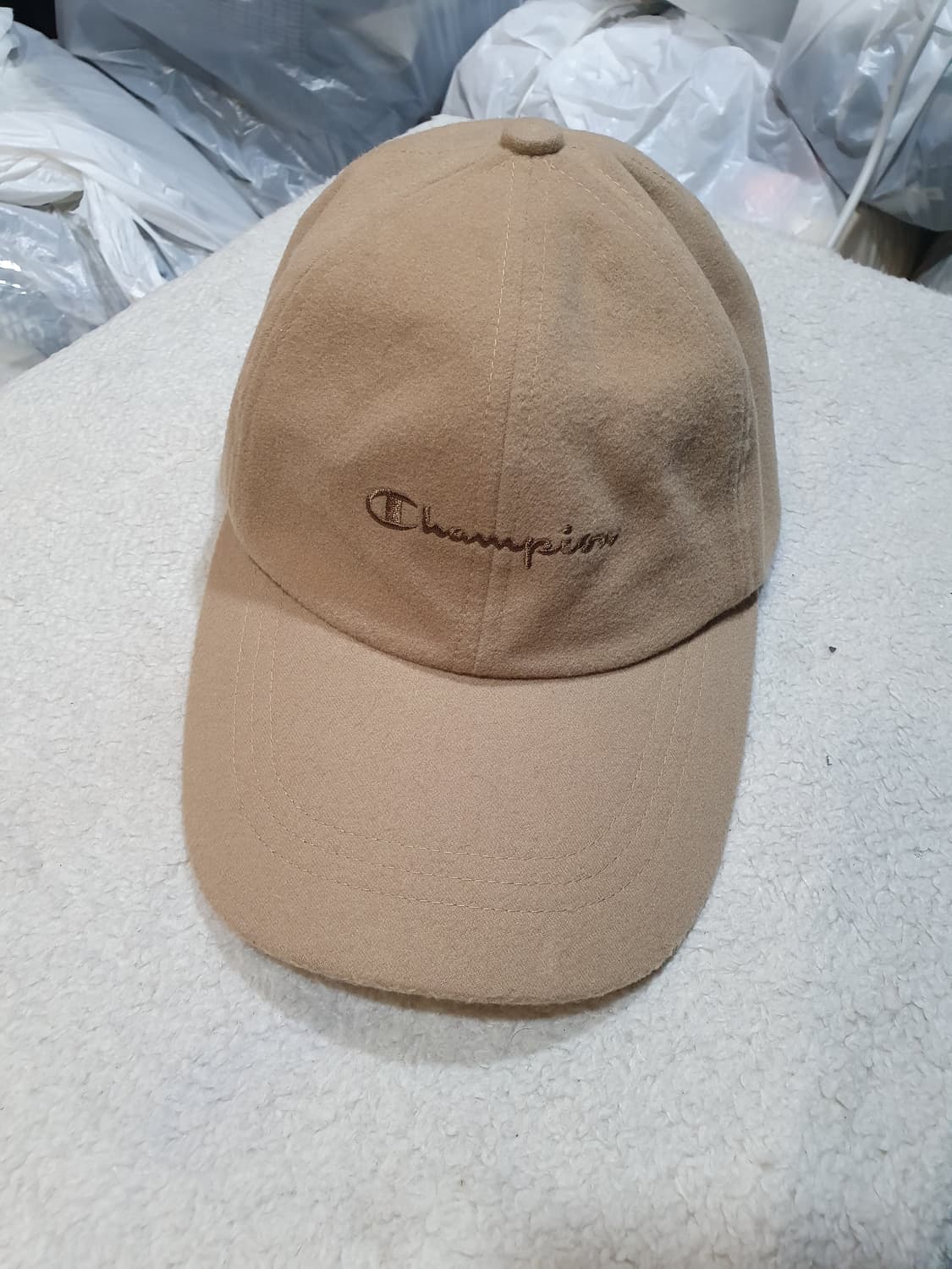 챔피온 베이지 볼캡 모자 상품이미지1