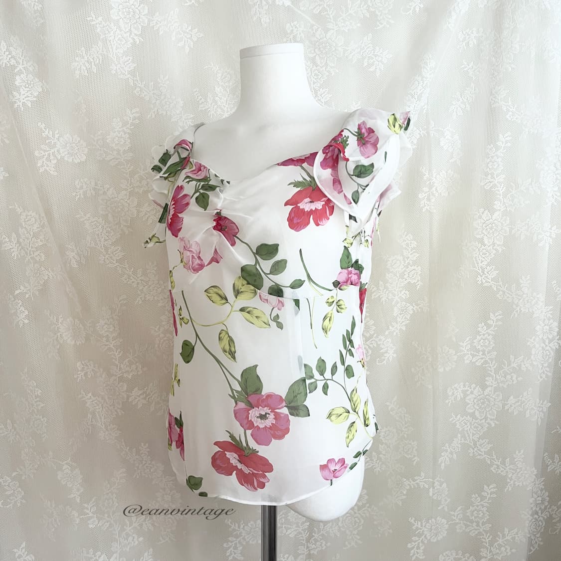 flower pattern shirring blouse 상품이미지7