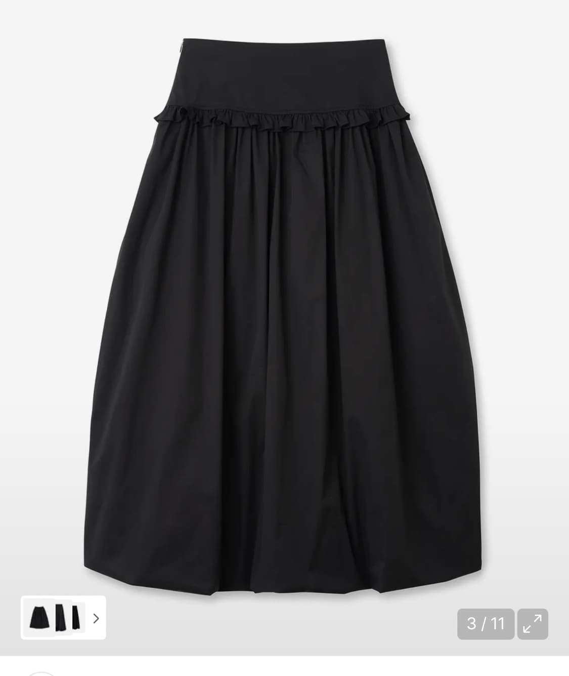 밀로우먼 벌룬 셔링 맥시 스커트(원가:118,000원) 상품이미지6