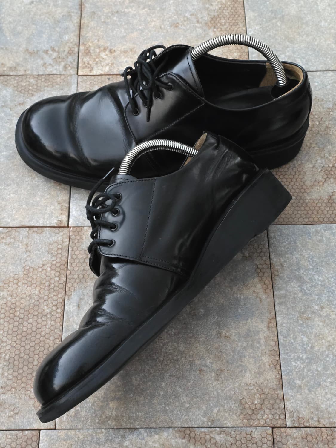 (270)소다 옴므 페이턴트 더비 슈즈 상품이미지5