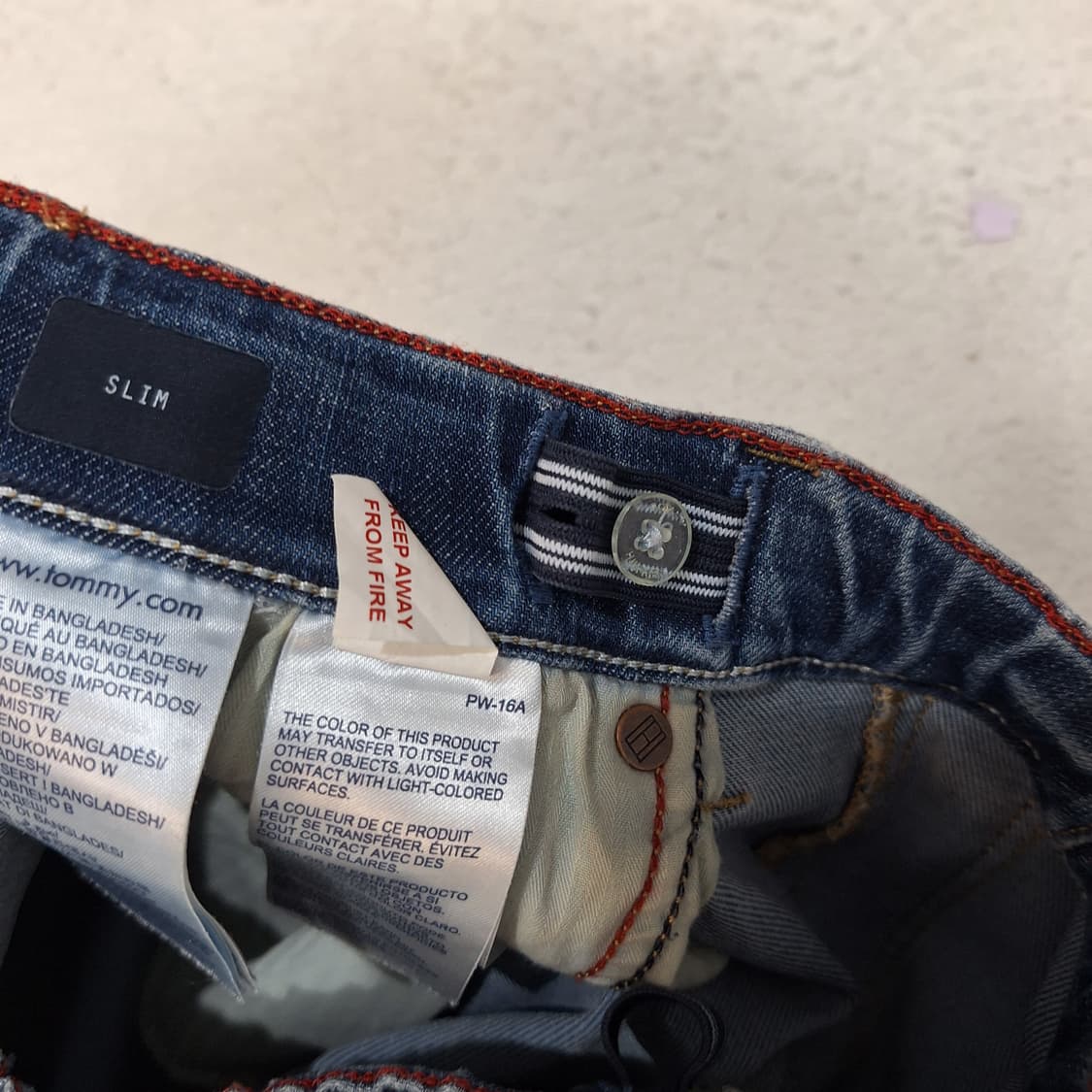 타미힐피거  슬림핏바지64(허리밴드) 상품이미지4