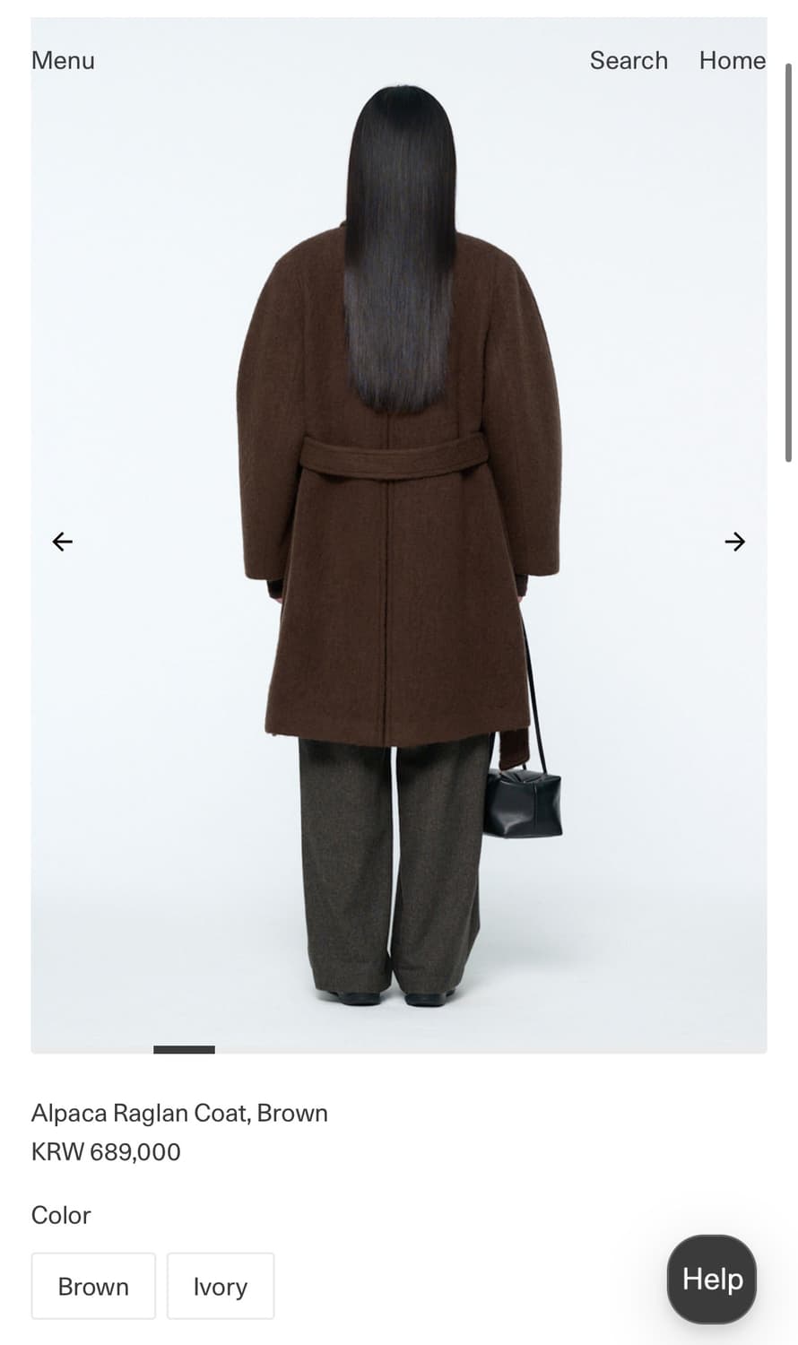 아모멘토 코트/ Alpaca Raglan Coat / 알파카 레글런 코트 상품이미지5