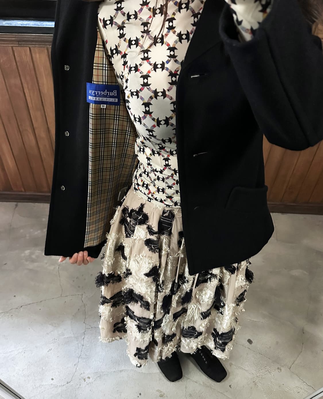 BURBERY blue label wool coat 상품이미지6