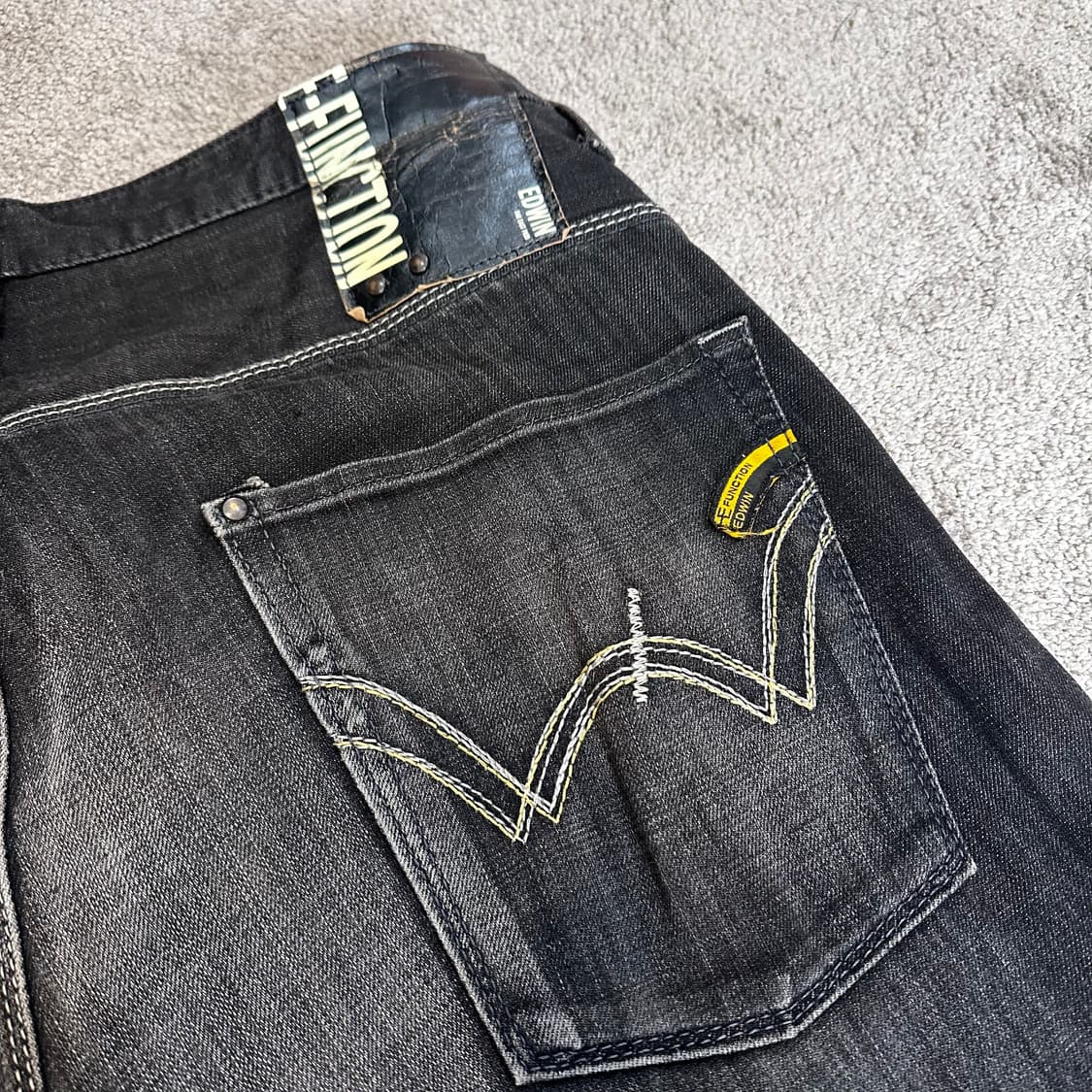 에드윈 이펑션 엔지니어드 흑청 데님 팬츠(33) 상품이미지2