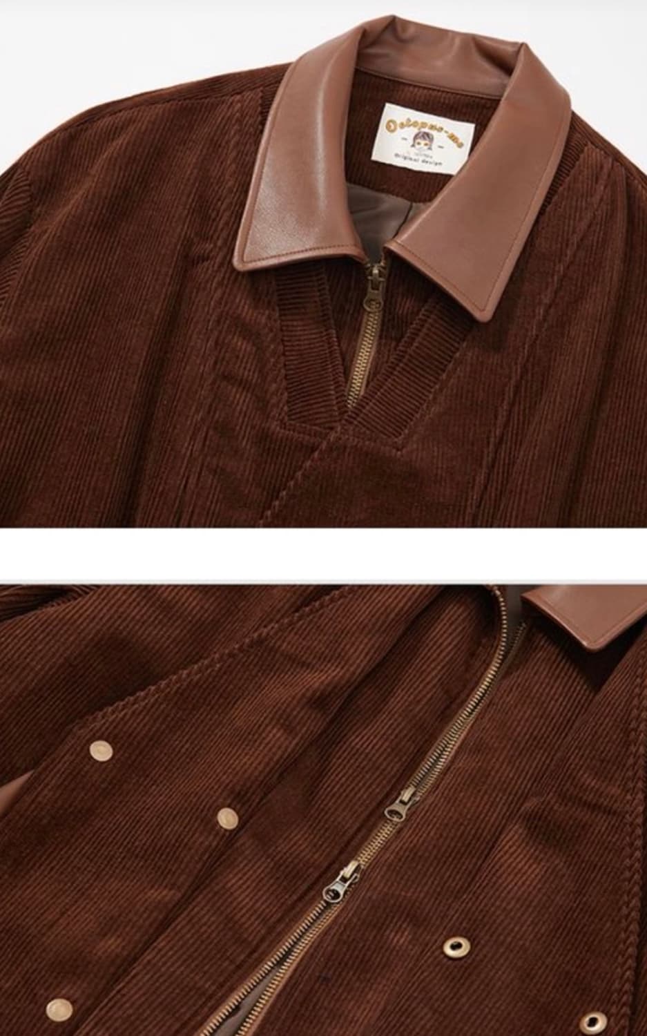 올드런드리 OCTOPUSME 코듀로이 더블 블루종 자켓 상품이미지2