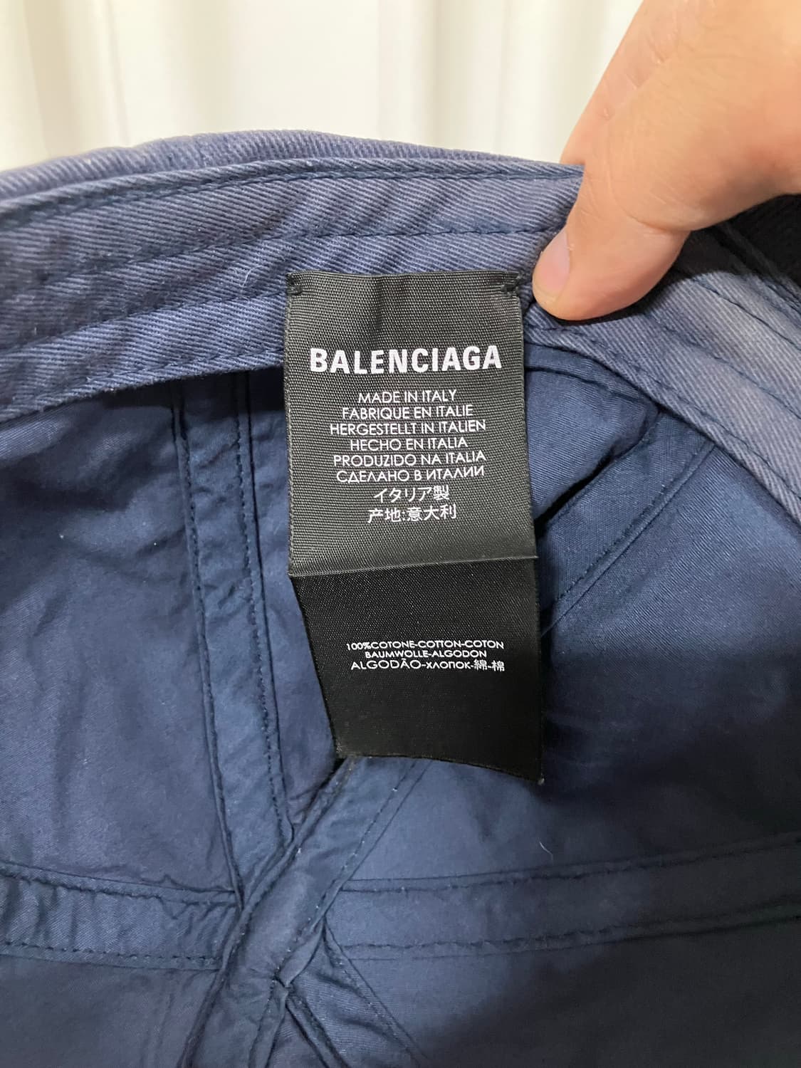 발렌시아가 18FW볼캡 네이비 상품이미지6