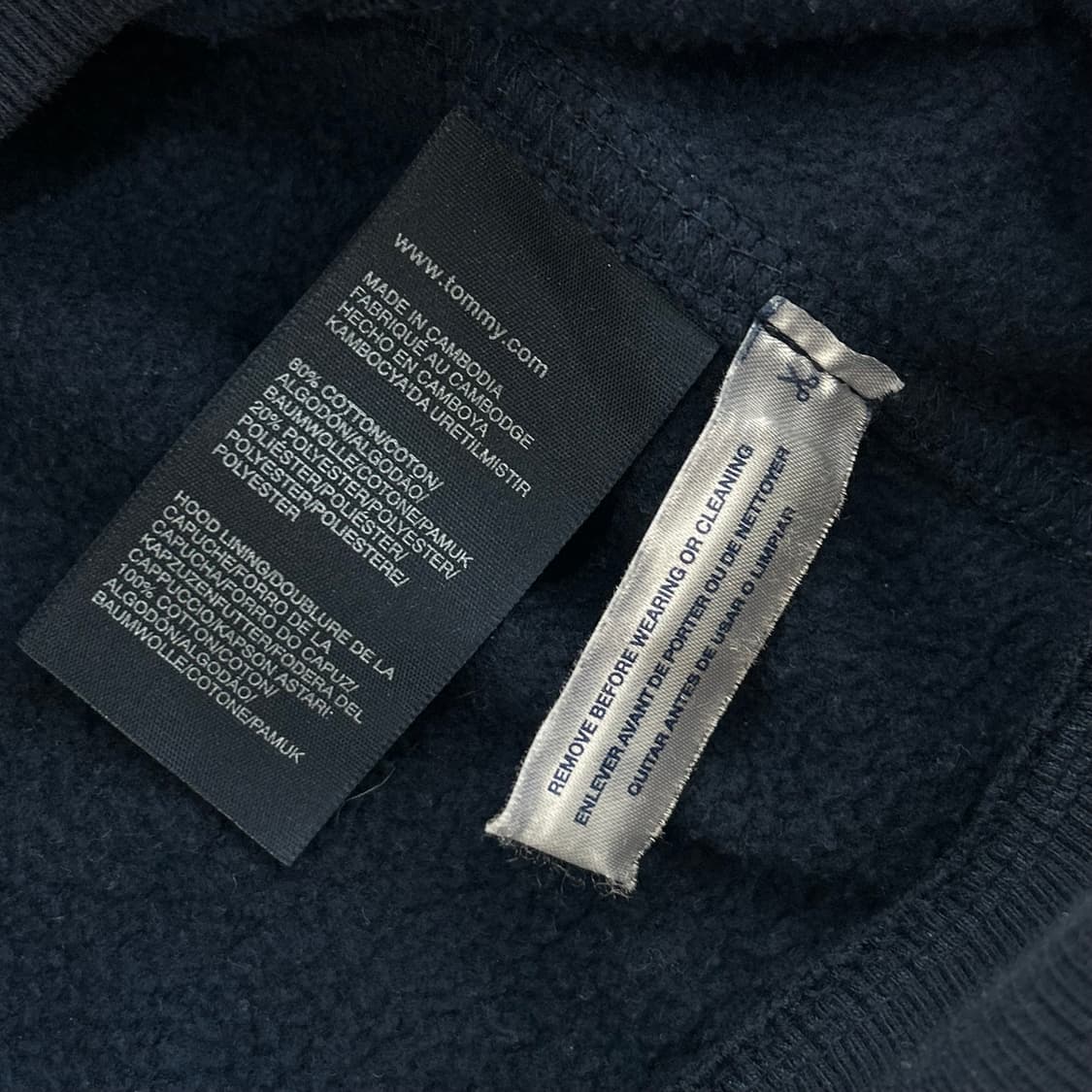 Tommy hilfiger 타미힐피거 네이비 후드집업 상품이미지8