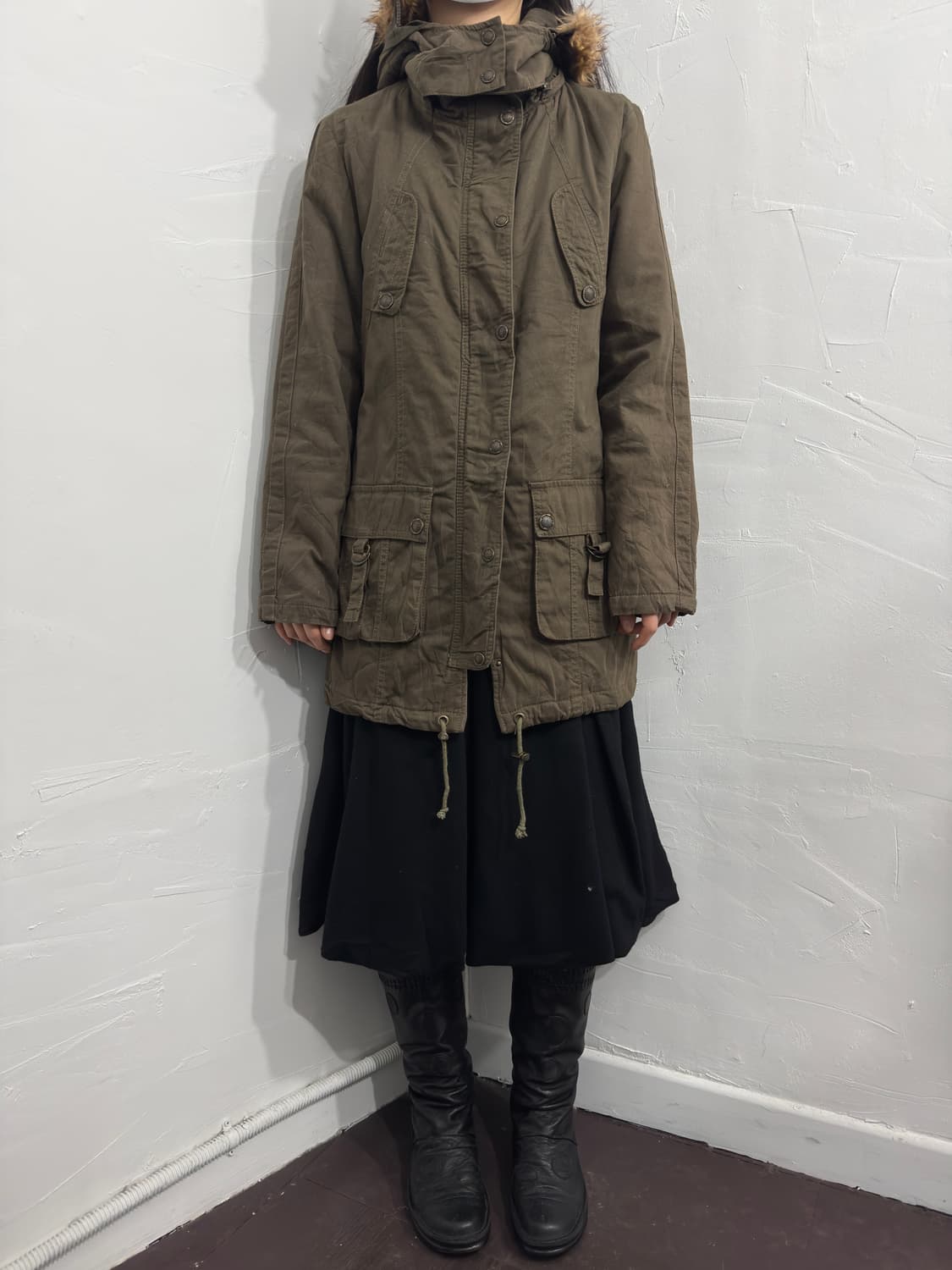 safari fur hood jacket 상품이미지1