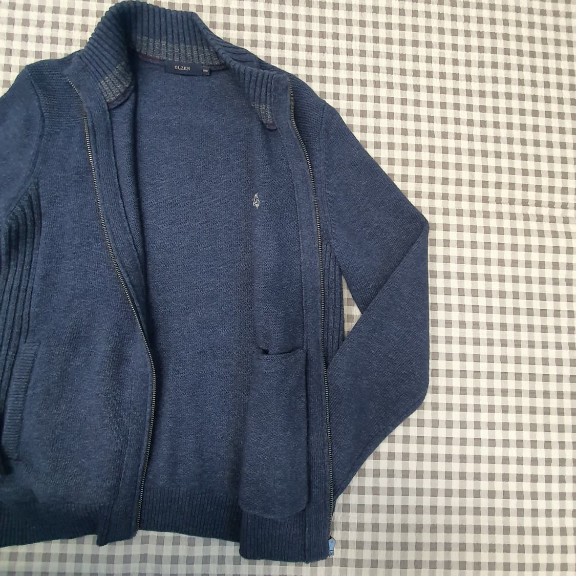 올젠 울 집업 가디건 남자95 상품이미지5