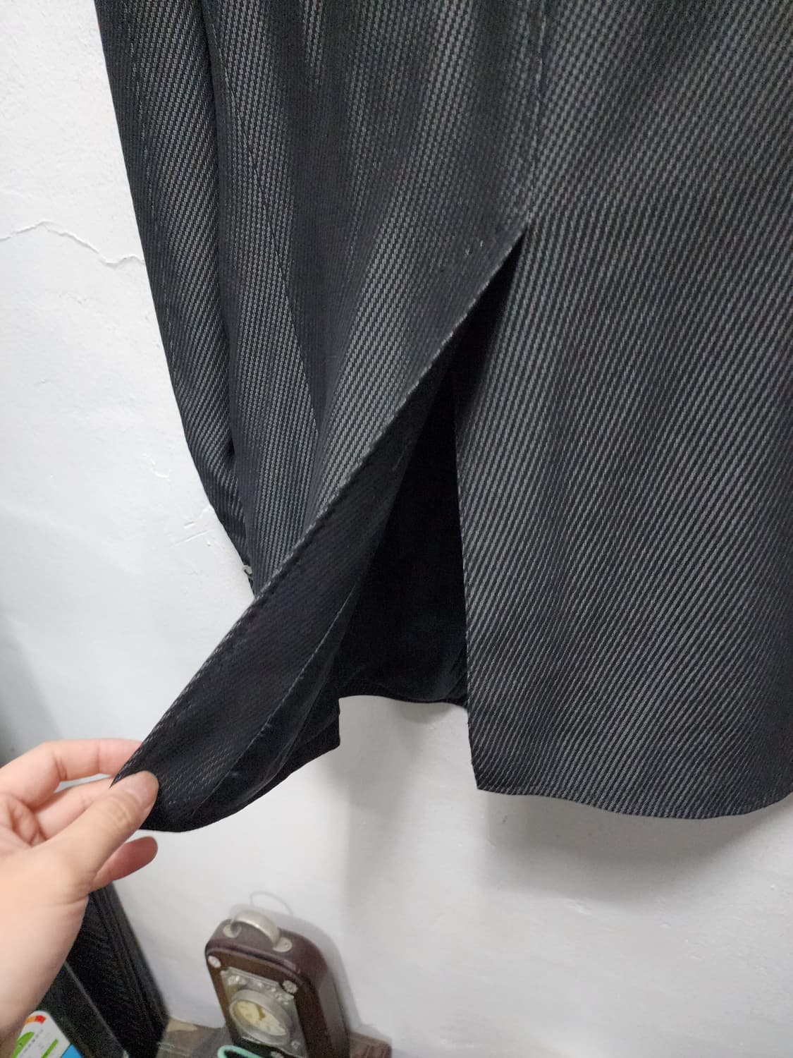 Armani 알마니 원버튼 스트라이프 블레이저 상품이미지3