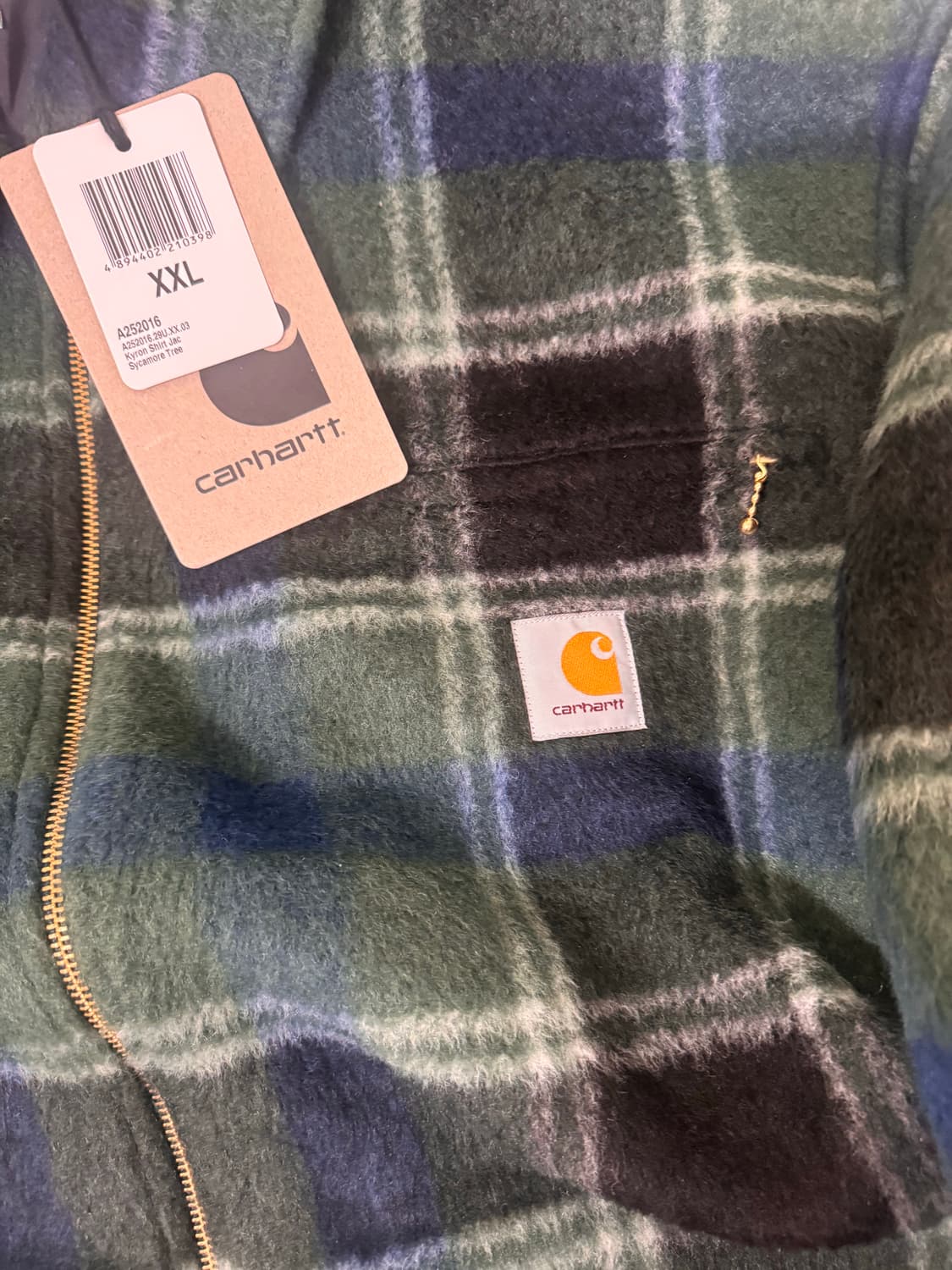 칼하트wip 카이런 셔츠자켓 xxl [택 부착 O 새 제품] 상품이미지4