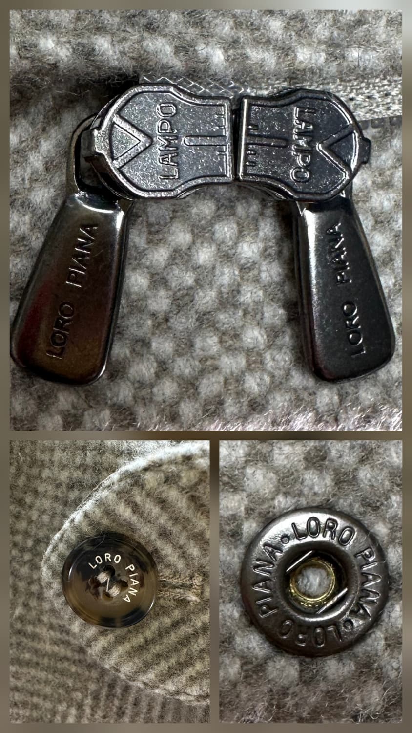 로로피아나 아이서 캐시미어100 헤링본 자켓 XXL(110~115) 새제 상품이미지8