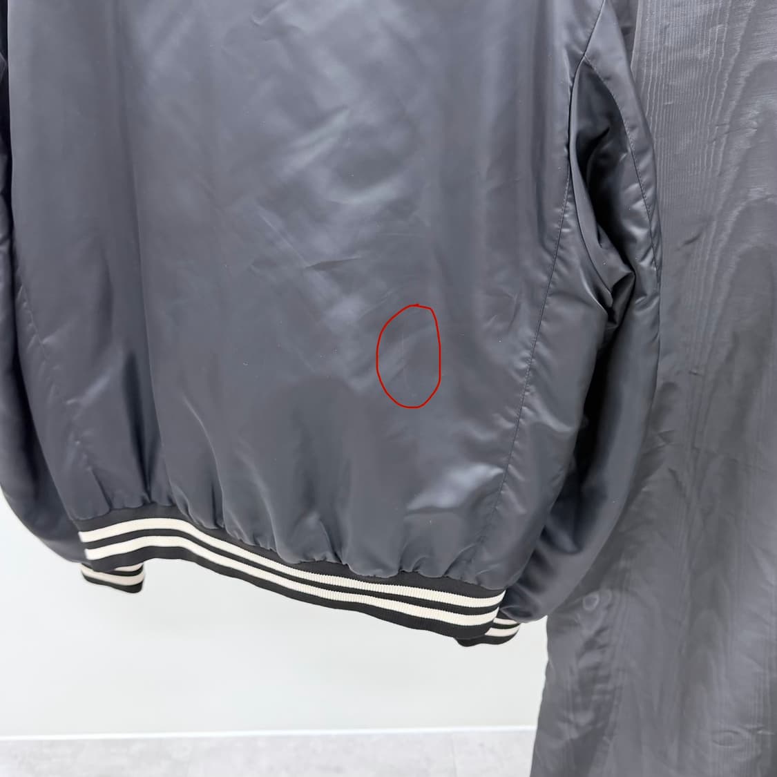 [A+급/48] 셀린느 나일론 테디 봄버 블루종 자켓 블랙 상품이미지8