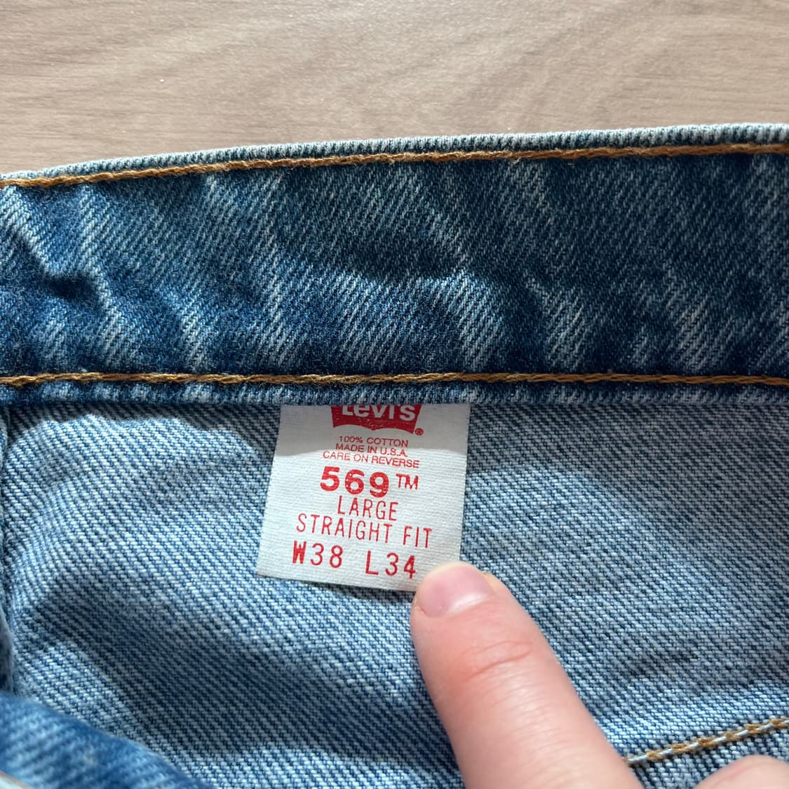 [38X34] 90s 빈티지 리바이스 569 made in usa 상품이미지2
