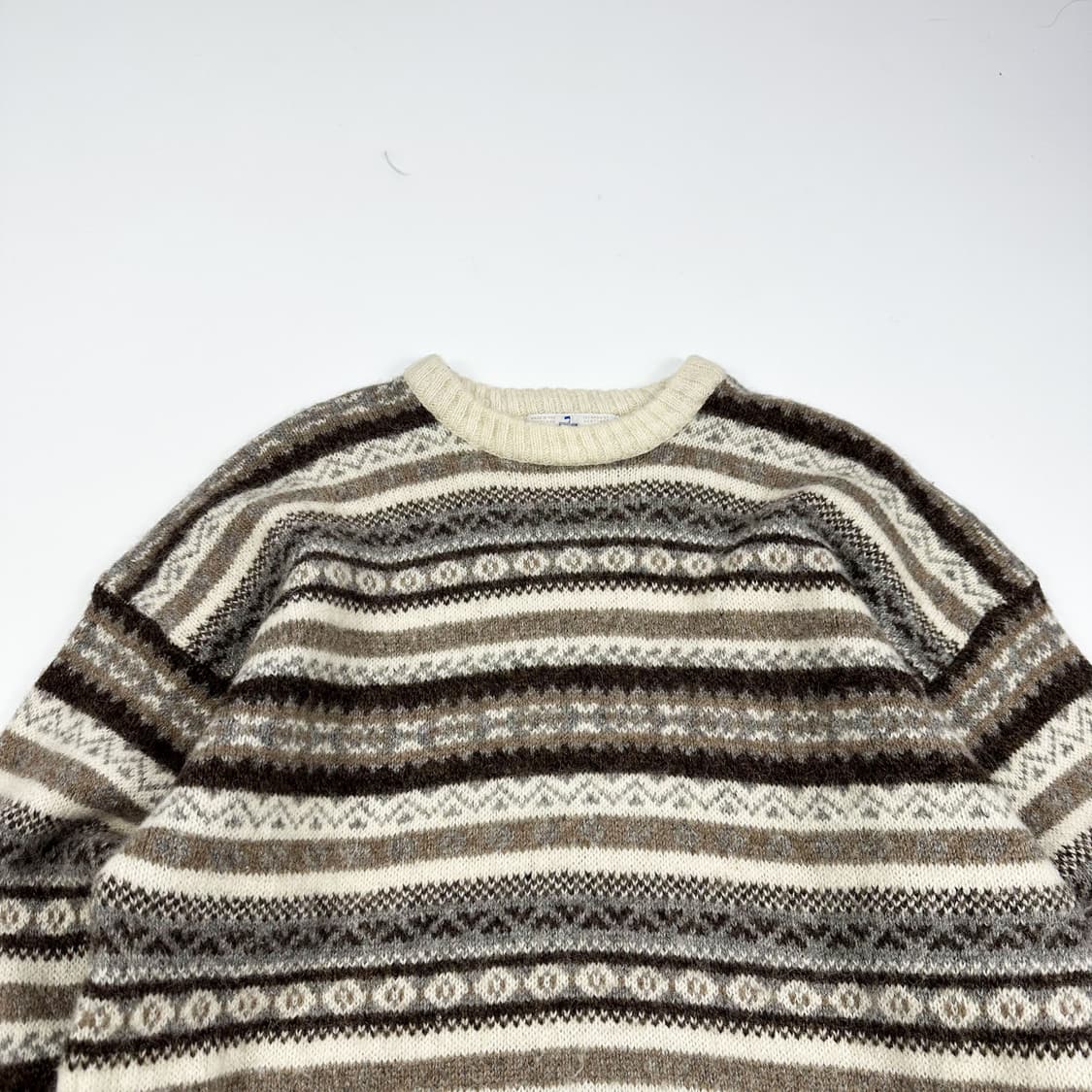 VTG 빈티지 재팬 노르딕 아이보리 울니트 (XXL) 상품이미지1