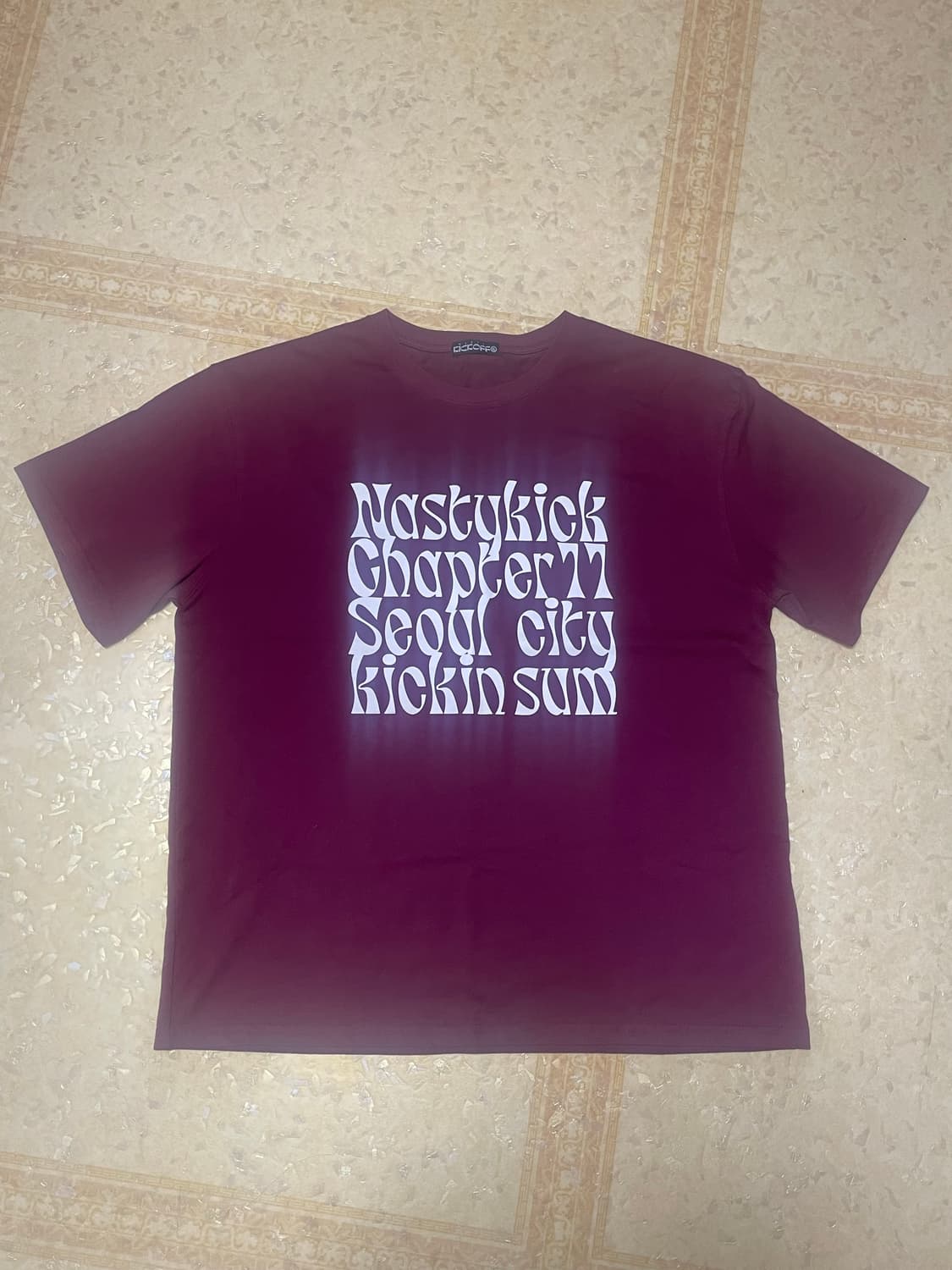 네스티킥(카이파이) Kinsum Logo Tee burgundy XL 상품이미지6