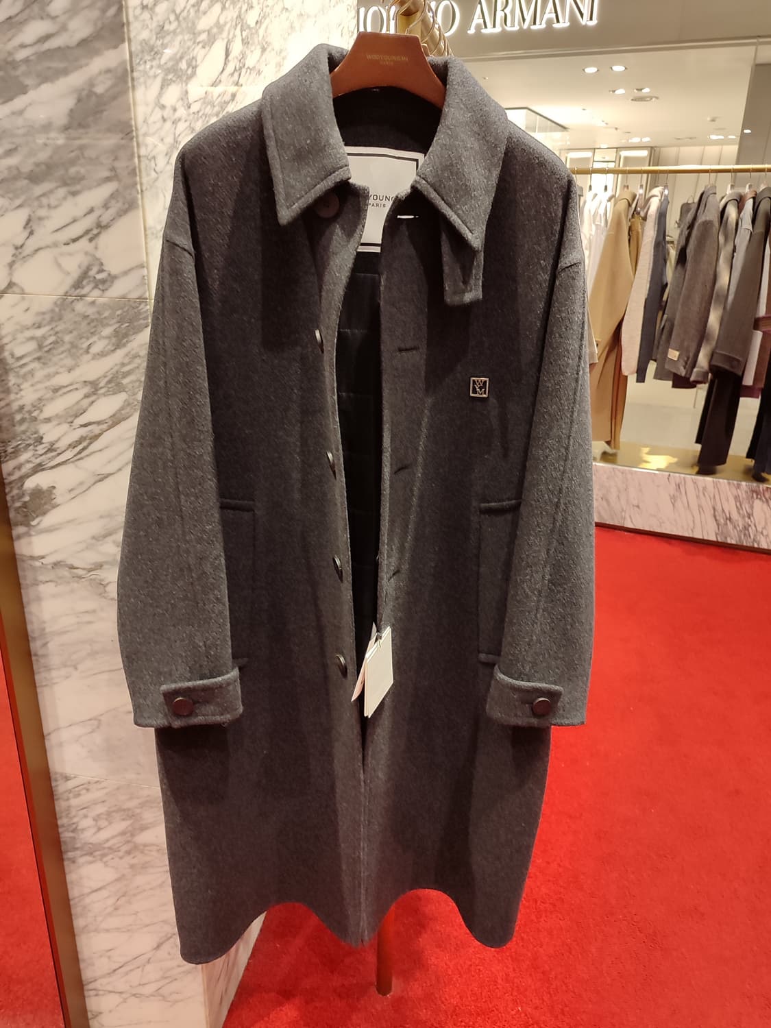 [44] 우영미 25FW 맥코트 차콜  상품이미지1