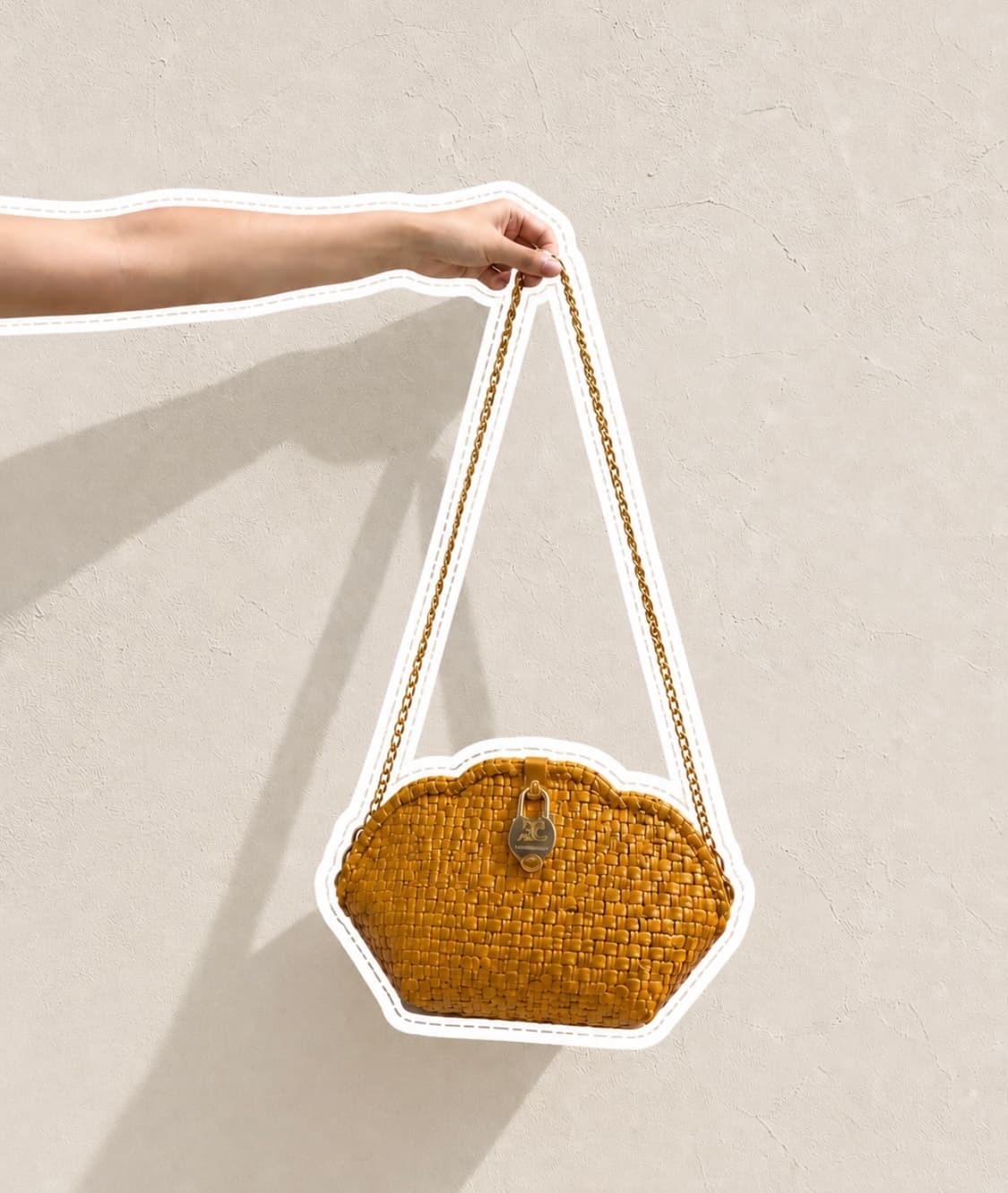 꾸레쥬 Vintage Straw Chain Bag 상품이미지2