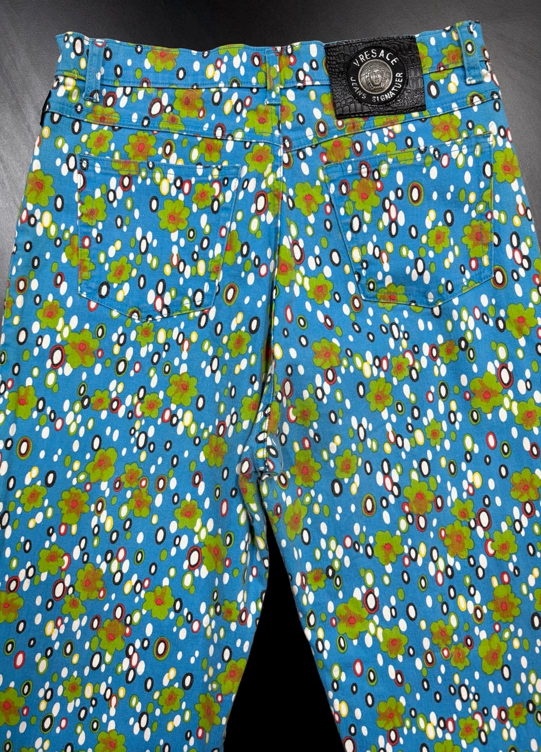 베르사체 VERSACE 플라워 플로럴 팬츠 상품이미지4
