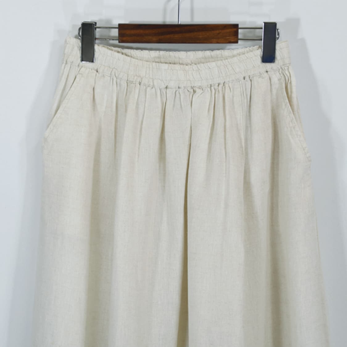 muji 린넨밴딩스커트 상품이미지3