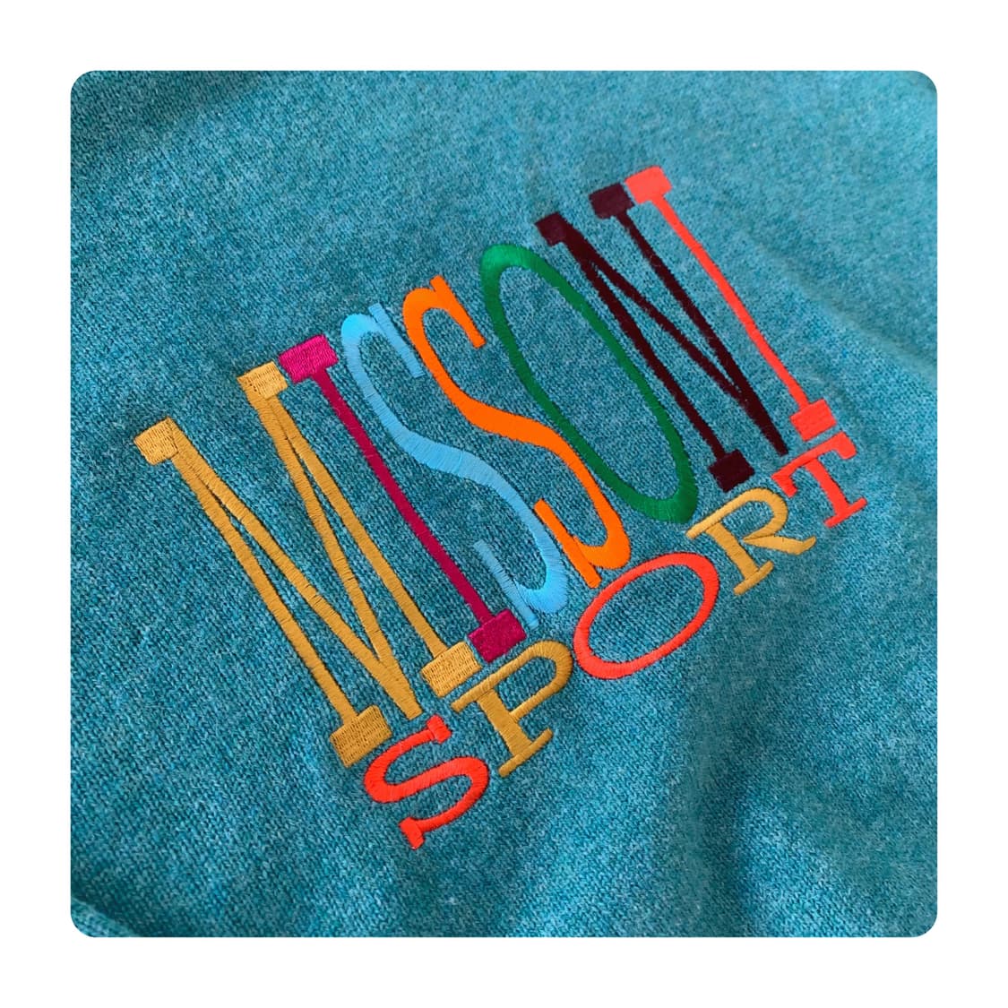(MISSONI)미쏘니 민트 레인보우 니트 상품이미지7