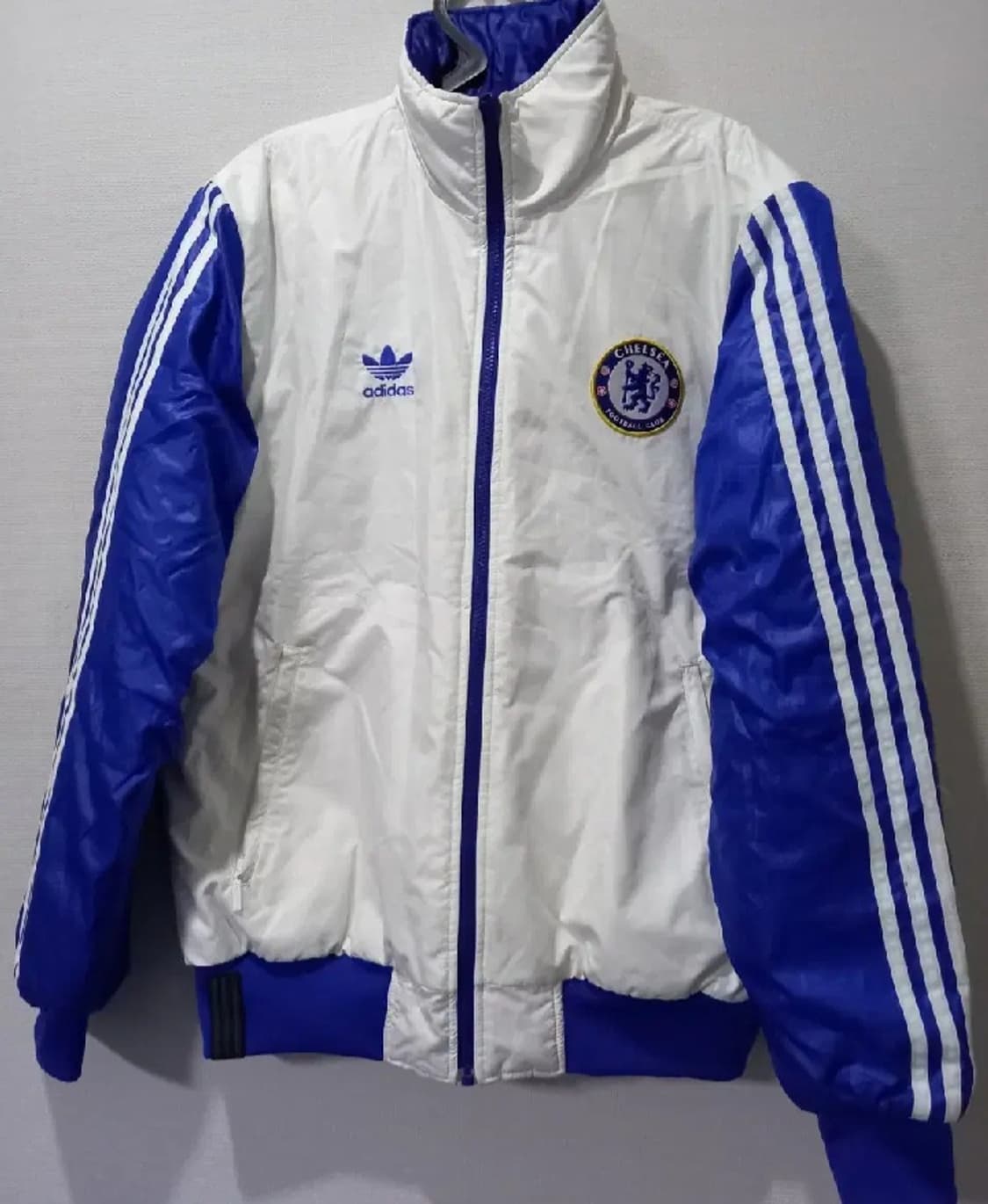 아디다스 첼시FC 리버시블 화이트 블루 양면패딩 100/L 상품이미지1