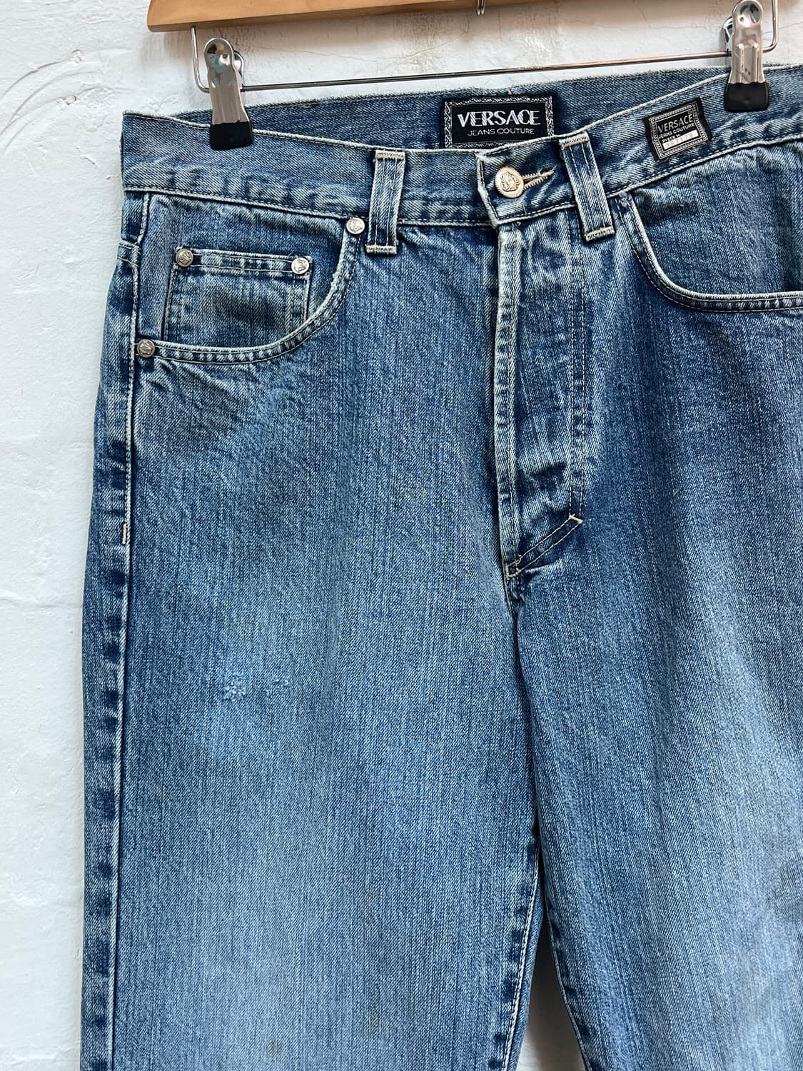 Versace 라이트 워시 블루 베르사체 데님 팬츠 W29 상품이미지3